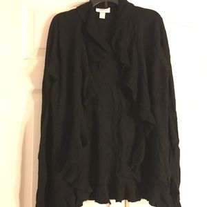 Ruffled Thin Cardigan.